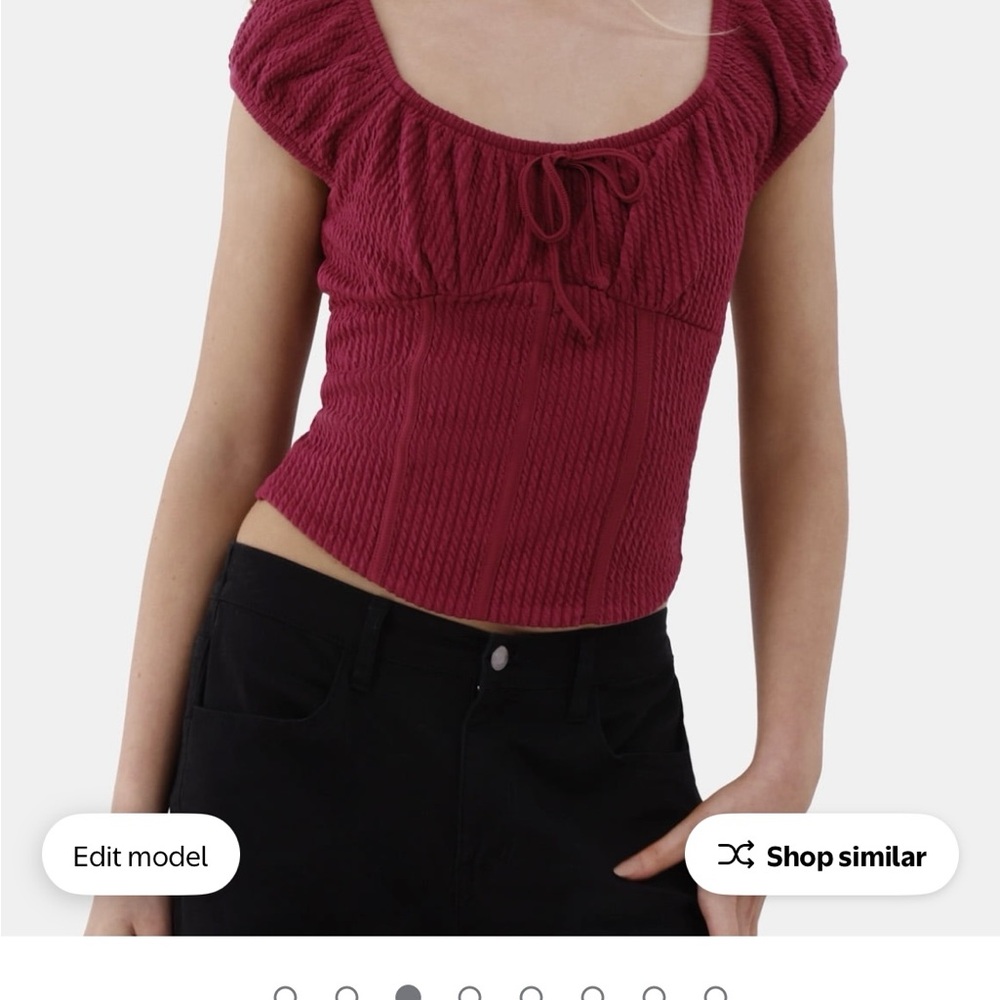 No Boundaries Maroon Crop Top